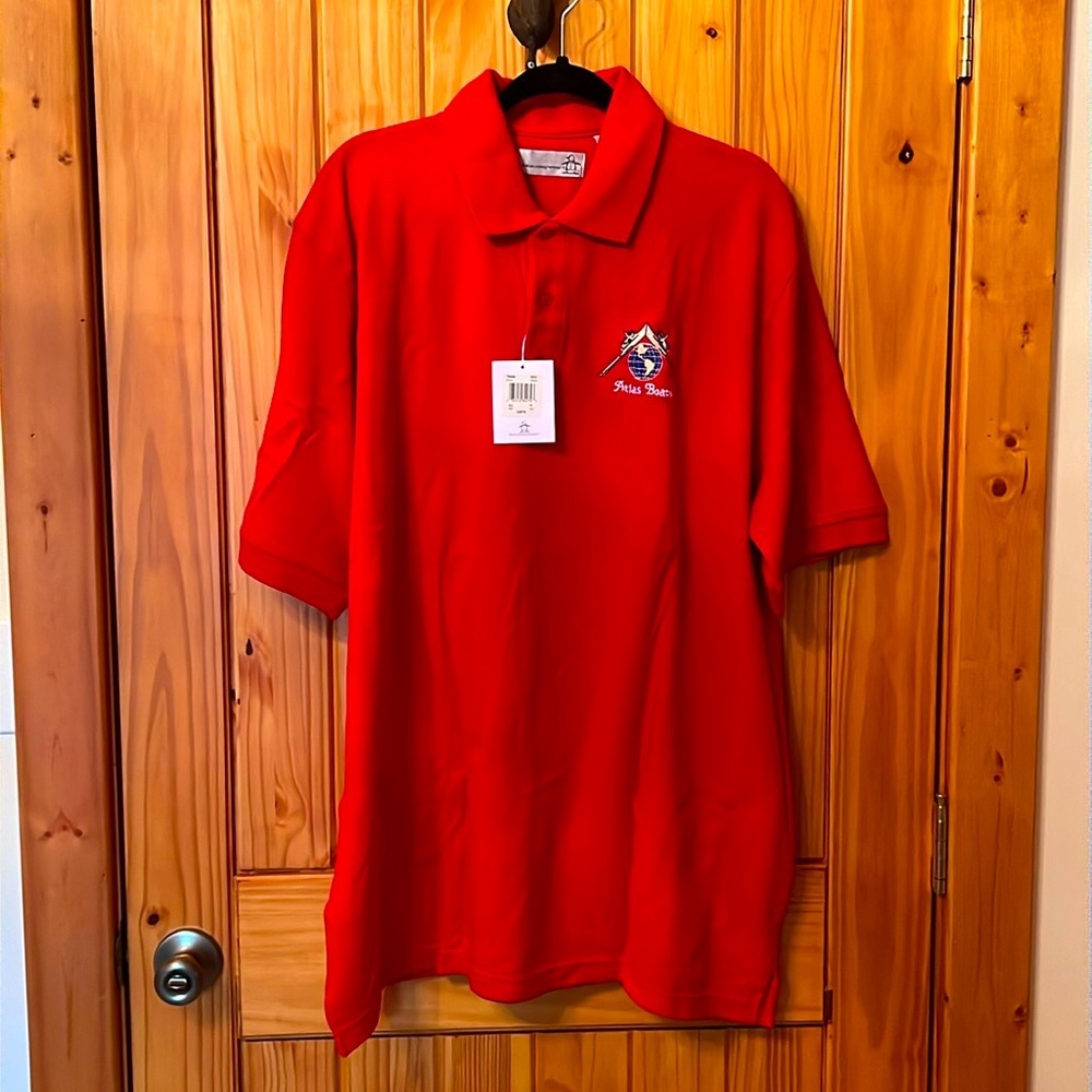 MUNSINGWEAR. Red Polo Shirt. Size XL